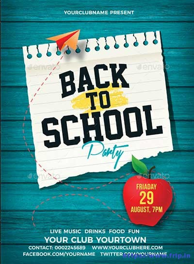 Back To School Flyer
 60 Best Back To School Flyer Print Template 2018