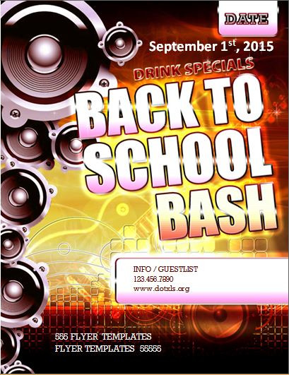 Back To School Flyer
 MS Word Back to School Flyer Template
