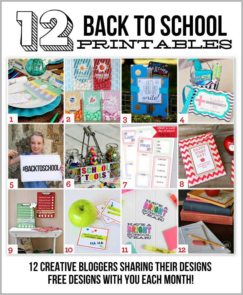 Back To School Gifts
 12 Fabulous Back to School Designs Free Printables