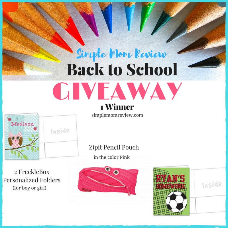 Back To School Giveaway
 Back to School Giveaway Simple Mom Review