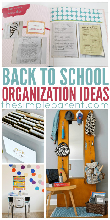 Back To School Ideas
 Back to School Organization Ideas