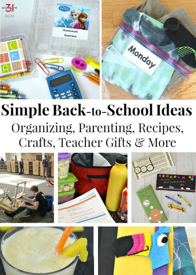 Back To School Ideas
 Simple Back to School Ideas Organized 31