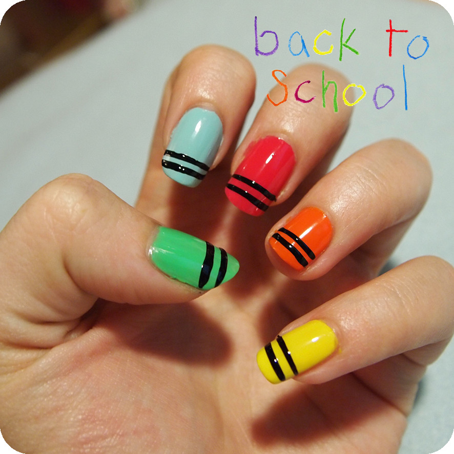 Back To School Nails
 nail art