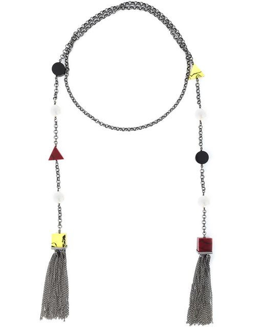 Back To School Necklace
 Eshvi back To School Tassel Necklace in Red Save 