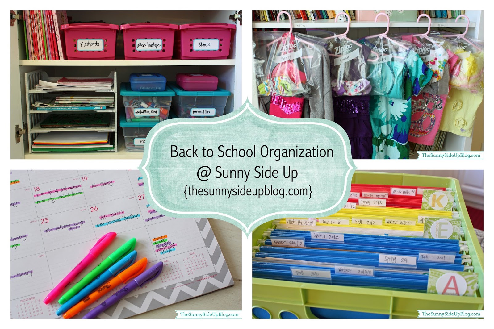 Back To School Organization
 Back to School Organization The Sunny Side Up Blog