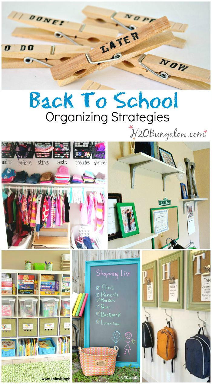 Back To School Organization
 Back To School Organizing Ideas