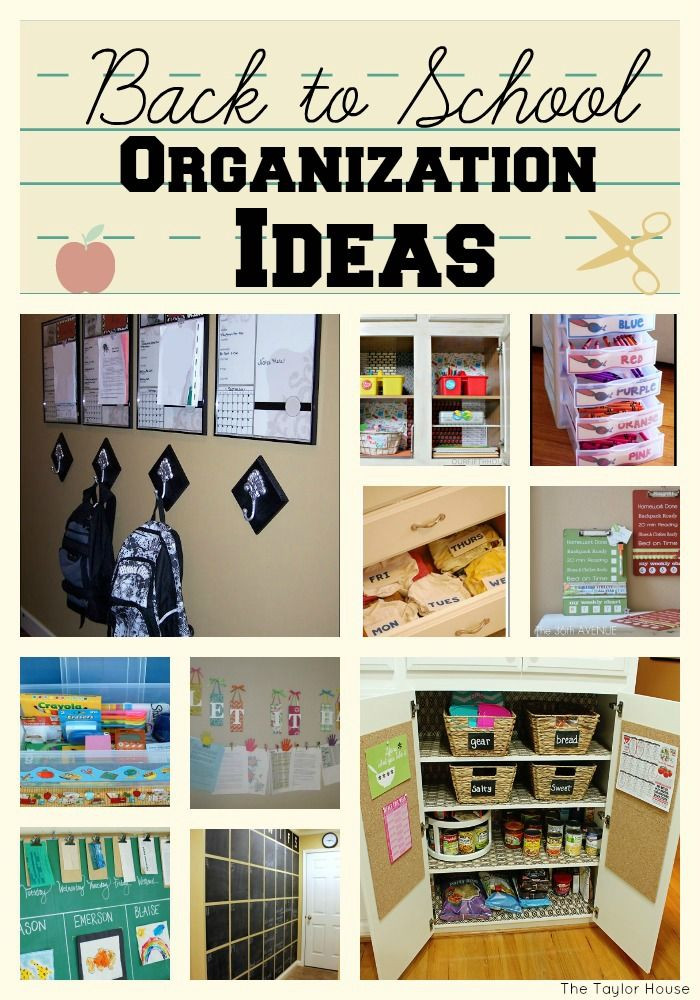Back To School Organization
 Get Organized for Back To School Time