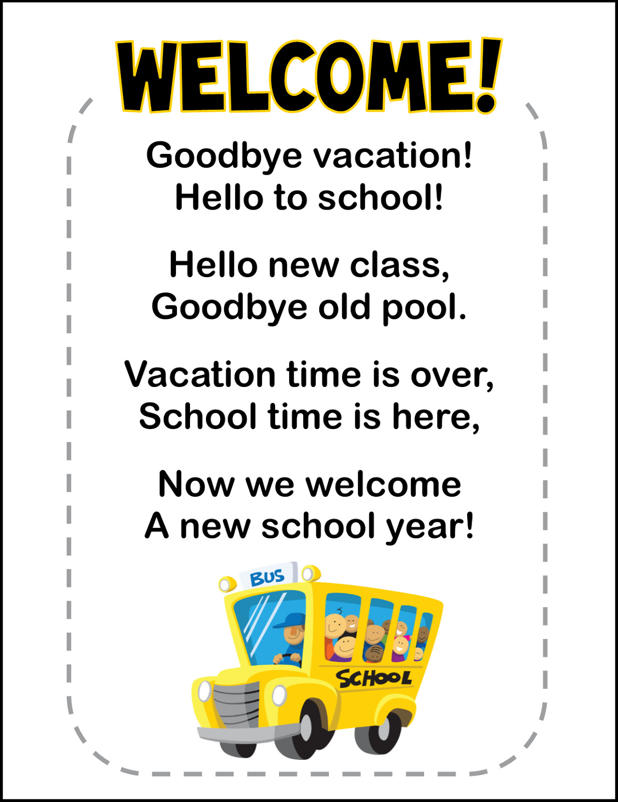 Back To School Poem
 Back to School Freebie and NEW Letter Sound Mats