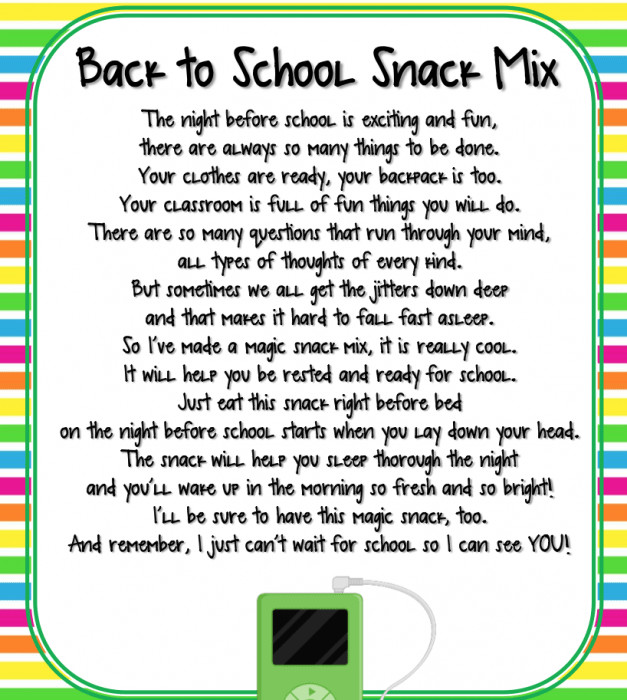 Back To School Poem
 Back to school traditions yourmodernfamily