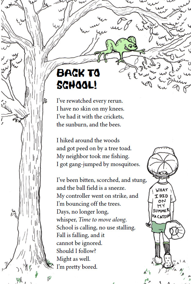 Back to School Poem New Sara Holbrook S Blog Spot A Back to School Poem