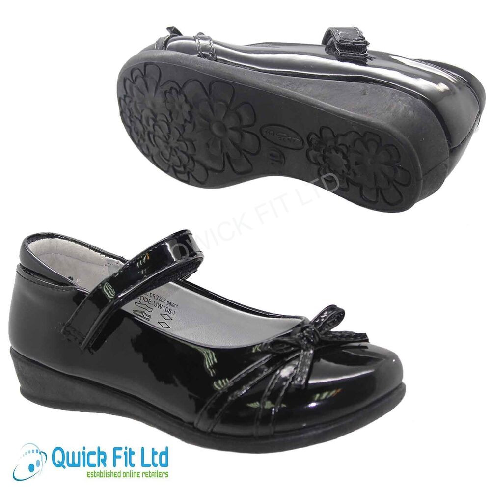 Back To School Shoes
 GIRLS SCHOOL SHOES KIDS BLACK FORMAL CASUAL BACK TO SCHOOL
