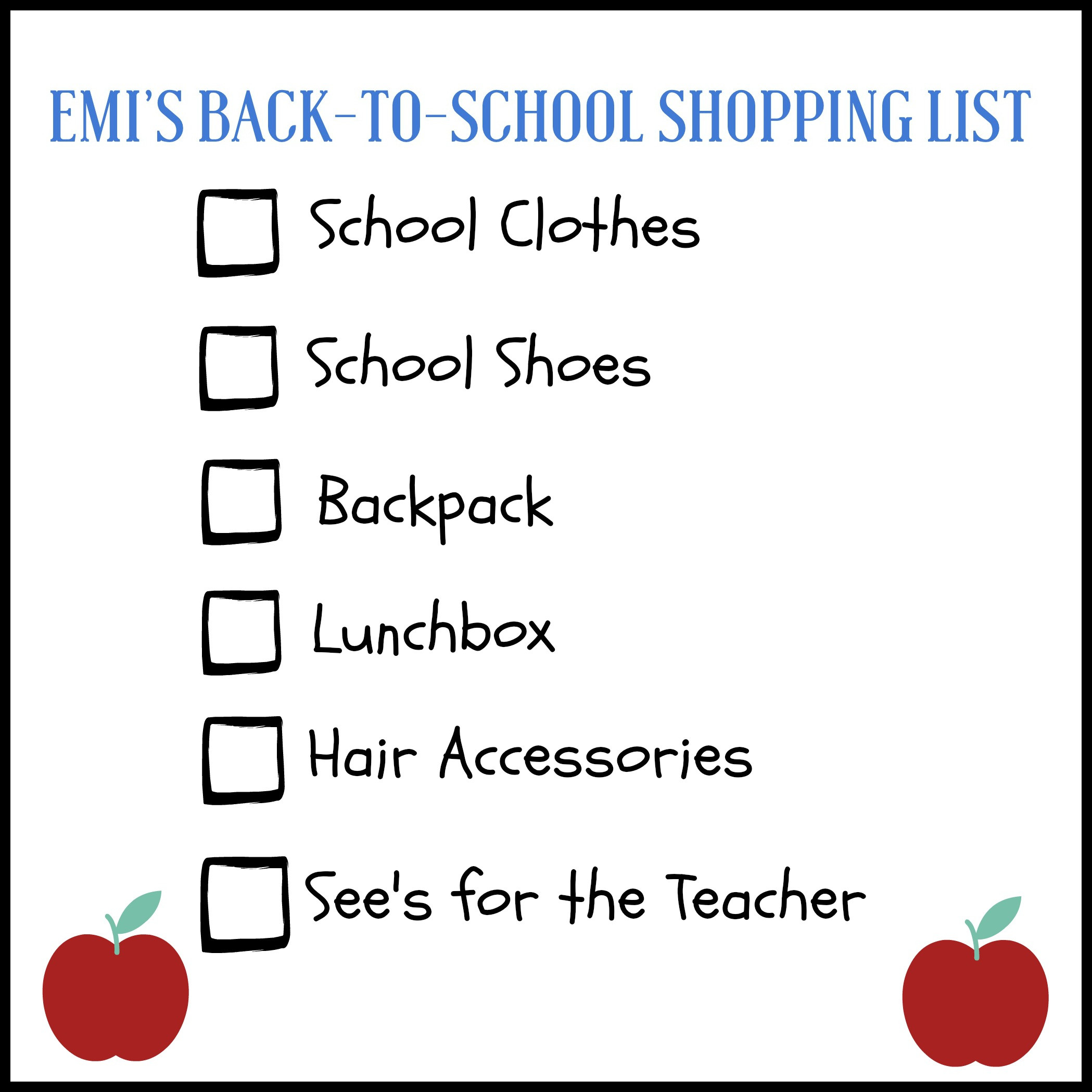 Back To School Shopping List
 Let’s Go Back to School Shopping at The Shops at Mission