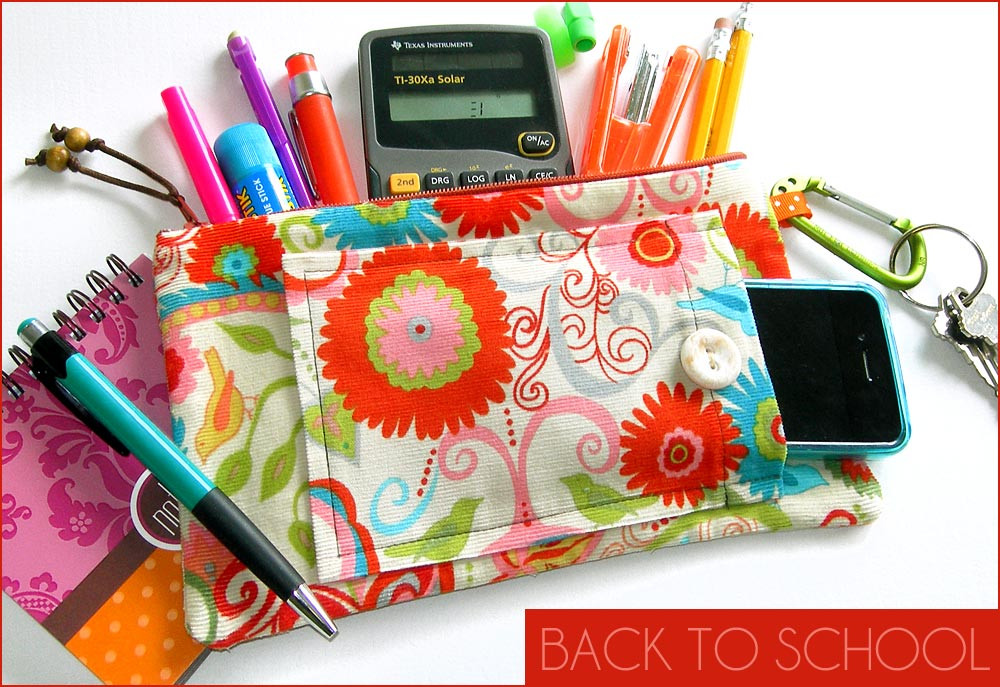 Back To School Supplies
 Back to School Zippered Pencil & School Supplies Case
