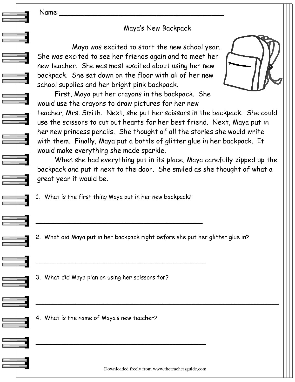 Back To School Worksheets
 Back to School Printouts from The Teacher s Guide