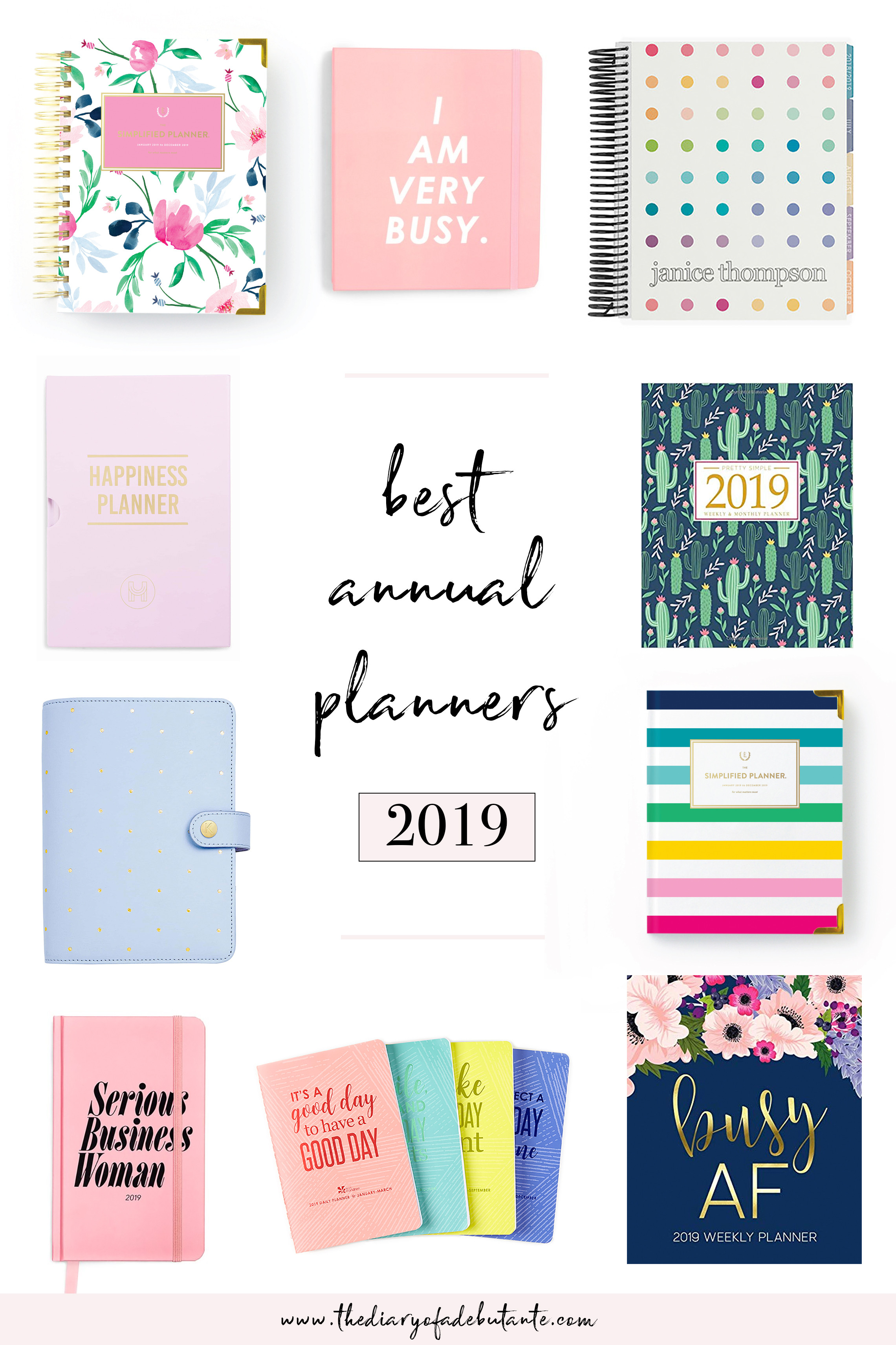Best Planner Organizer
 Best Planners for Working Women 2019 Annual Planner Round Up