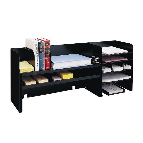 Black Desk Organizer
 Desk Organizer With Adjustable Shelves Black
