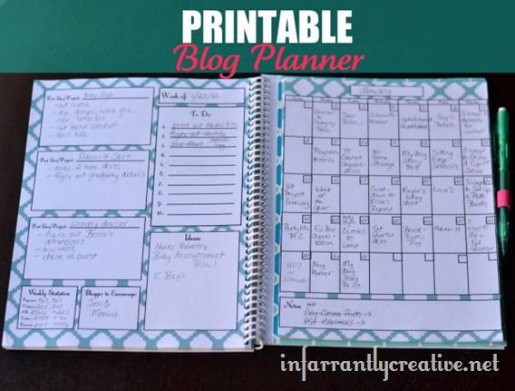 Calendar organizer Planner Elegant 20 Free Printable Blog Planners