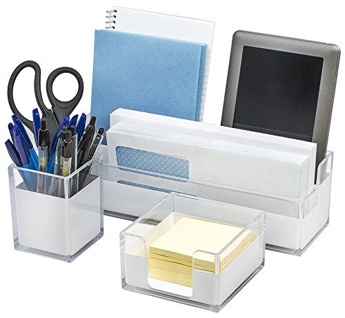 Clear Desk Organizer
 Desk Accessories & Workspace Organizers Acrylic Set 3