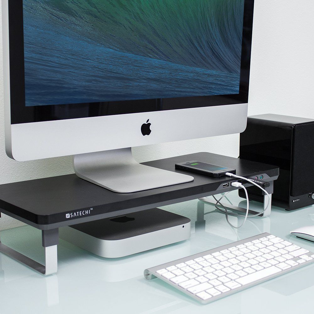 Computer Desk Organizer
 puter Monitor Riser Laptop iMac Adjustable Stand