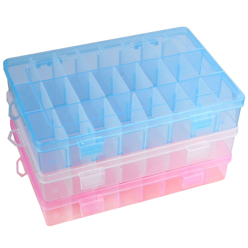 Craft Box Organizer
 24 partments Plastic Case Box Jewelry Bead Storage
