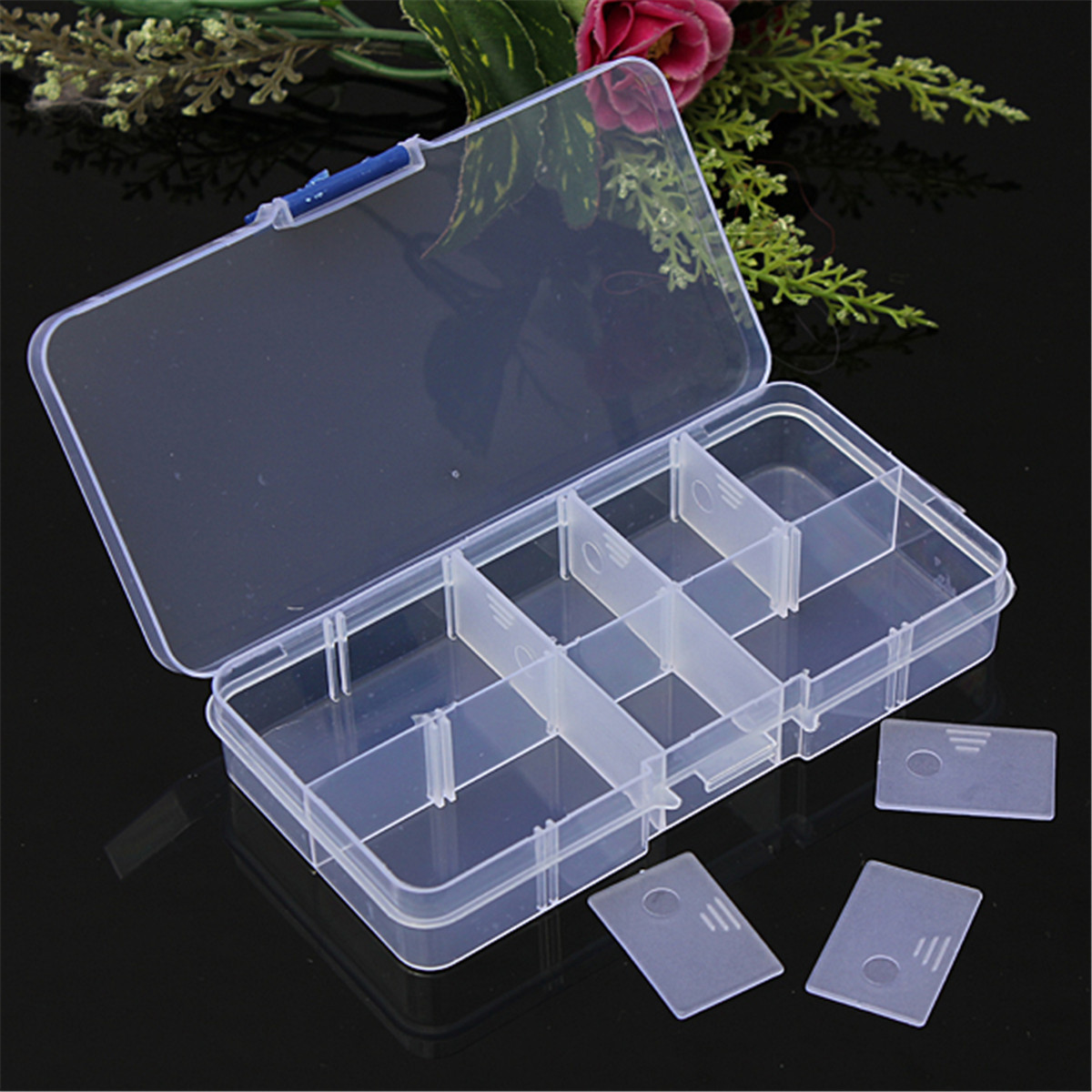 Craft Box Organizer
 Clear partments Plastic Storage Box Case Craft