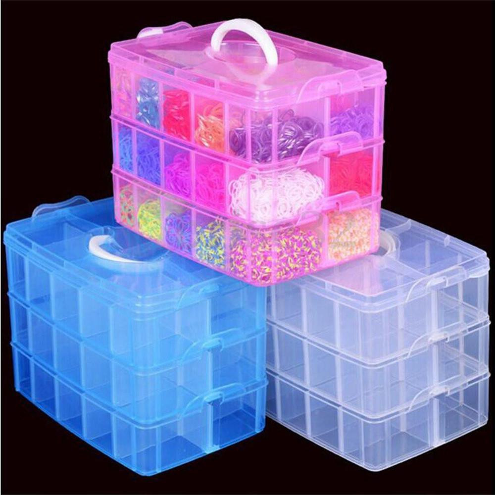 Craft Box Organizer
 New Clear Plastic Jewelry Bead Storage Box Container
