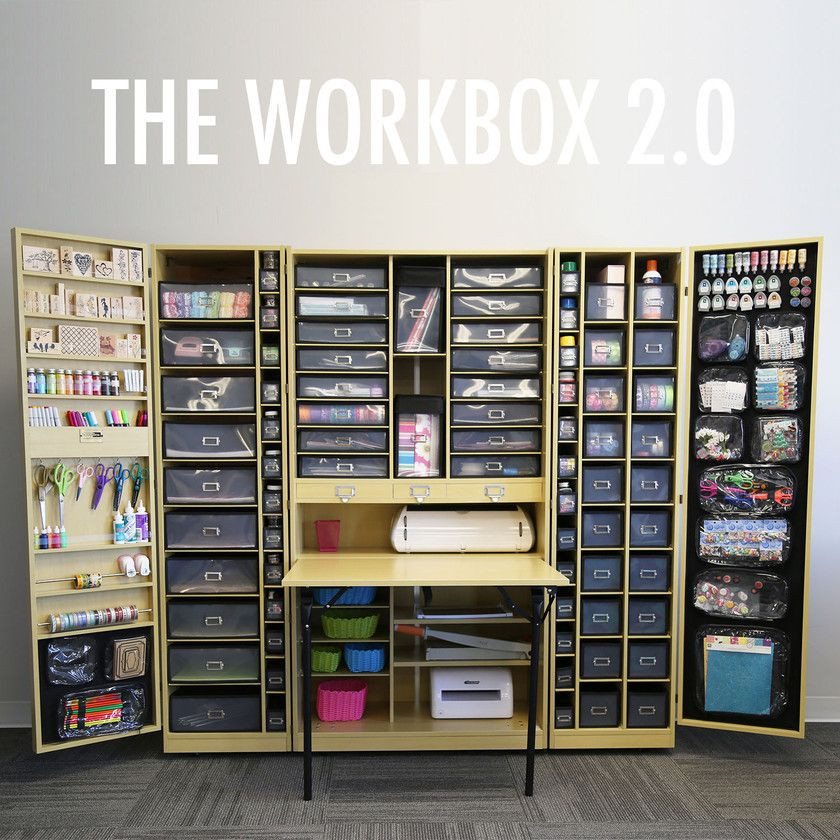 Craft Organization Cabinets
 Wow Just wow Scrapbook storage Folds up into a cabinet