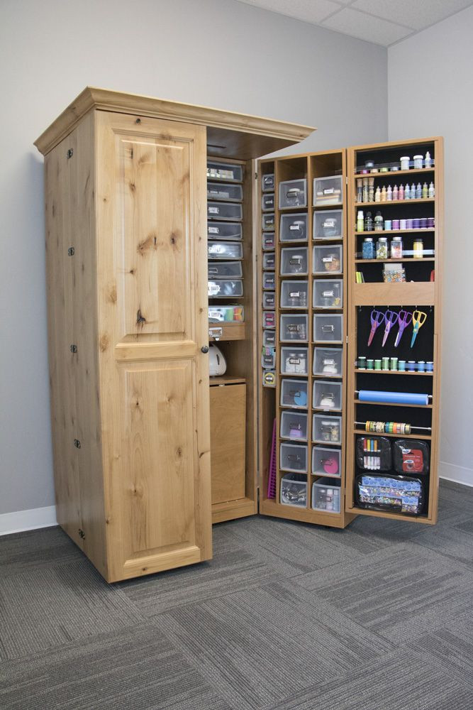 Craft Organization Cabinets
 Have all your supplies in one place