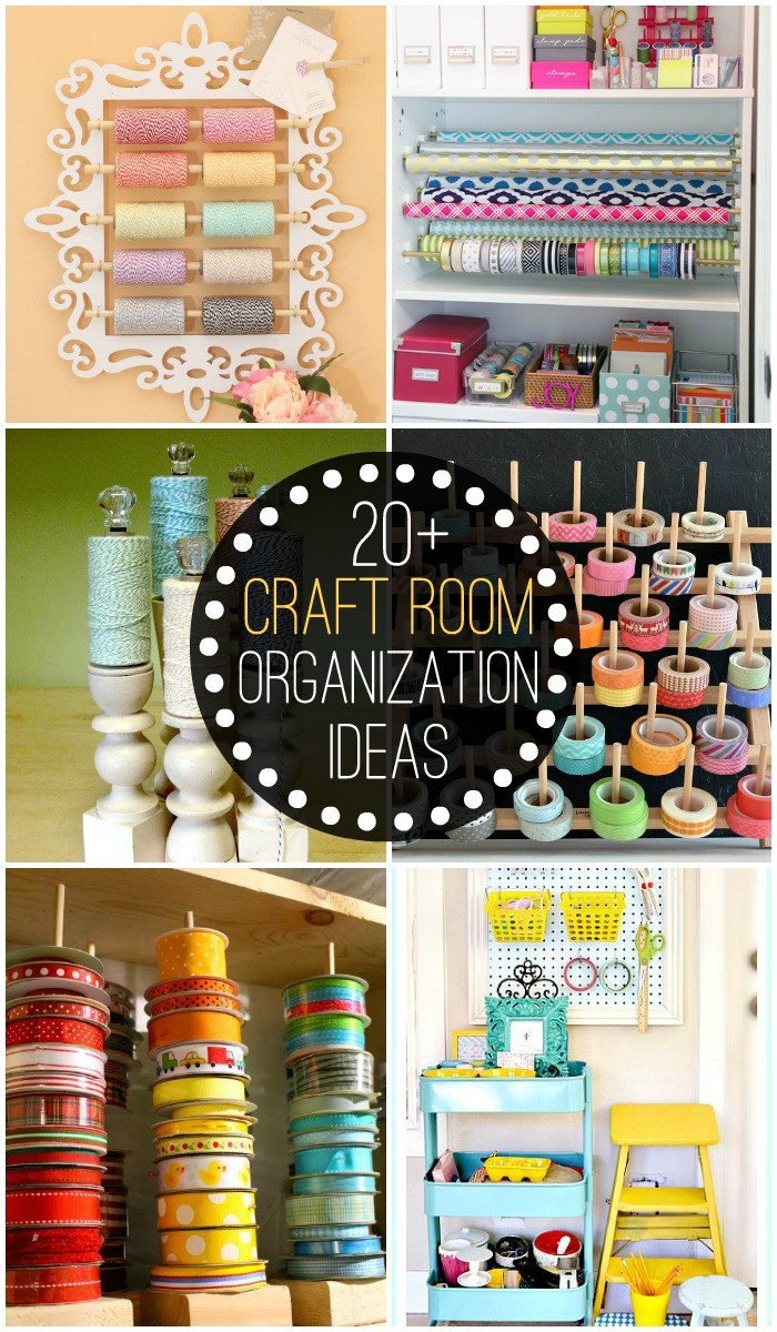 Craft Organization Ideas
 20 Craft Room Organization Ideas