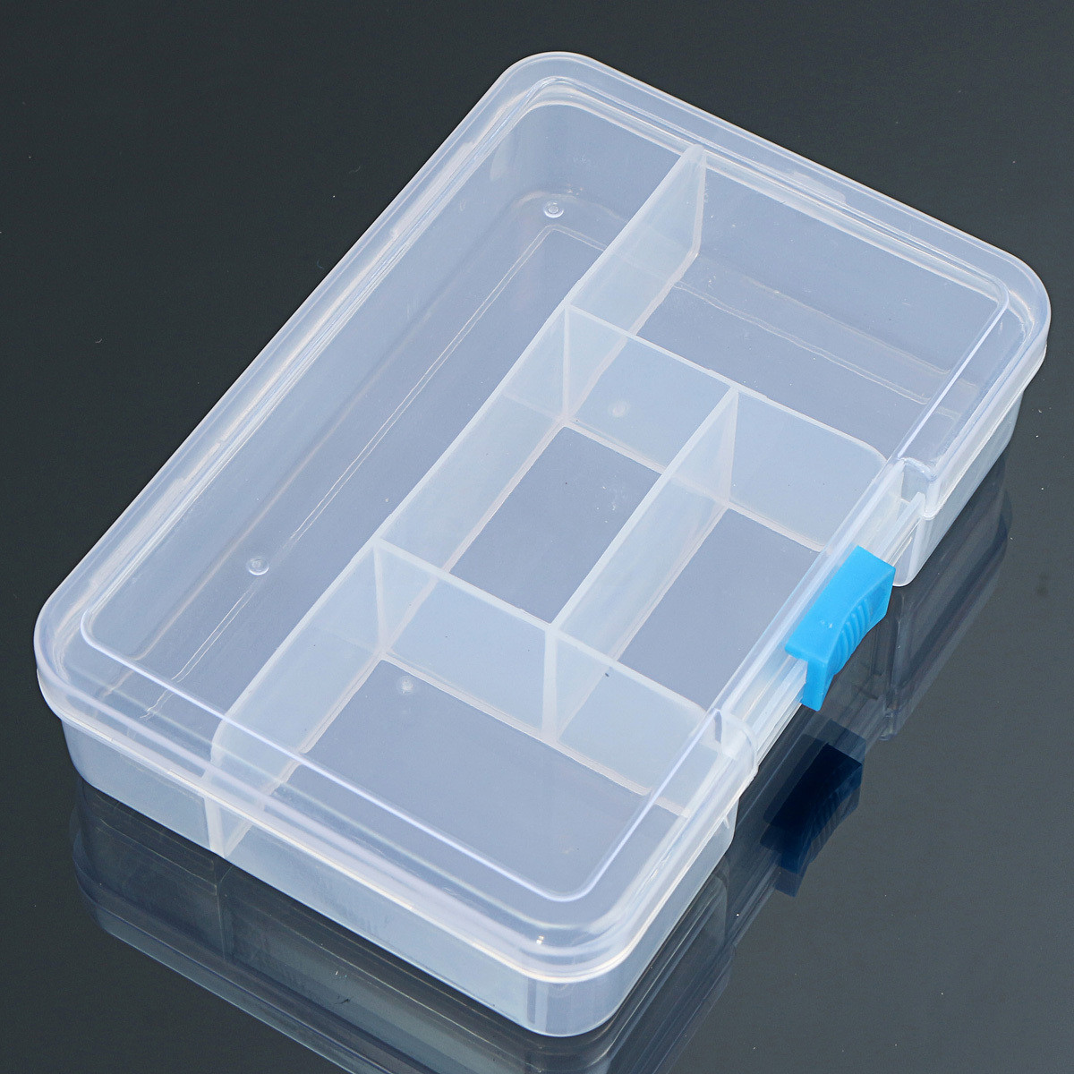 Craft Organizer Box
 Clear partments Plastic Storage Box Case Craft