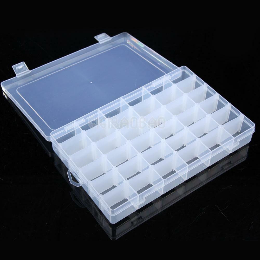 Craft Organizer Box
 36 Grid Slot Plastic Jewelry Adjustable Box Case Craft