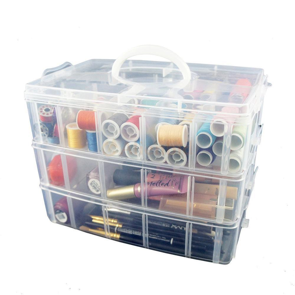 Craft Organizer Box
 Plastic Storage Box Container Case 30 Organizer Nail