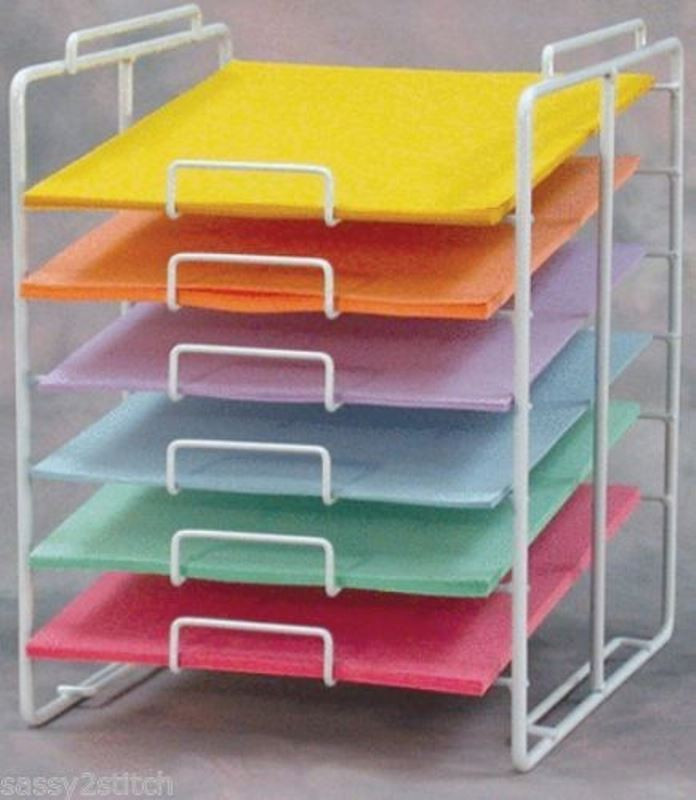 Craft Paper Organizer
 For Sale 6 Slot 12" x 12" Scrapbook Paper Storage Counter