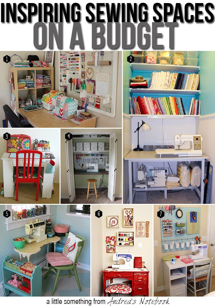 Craft Room Organization Ideas On A Budget
 17 Best images about Sewing Craft Room Ideas on Pinterest