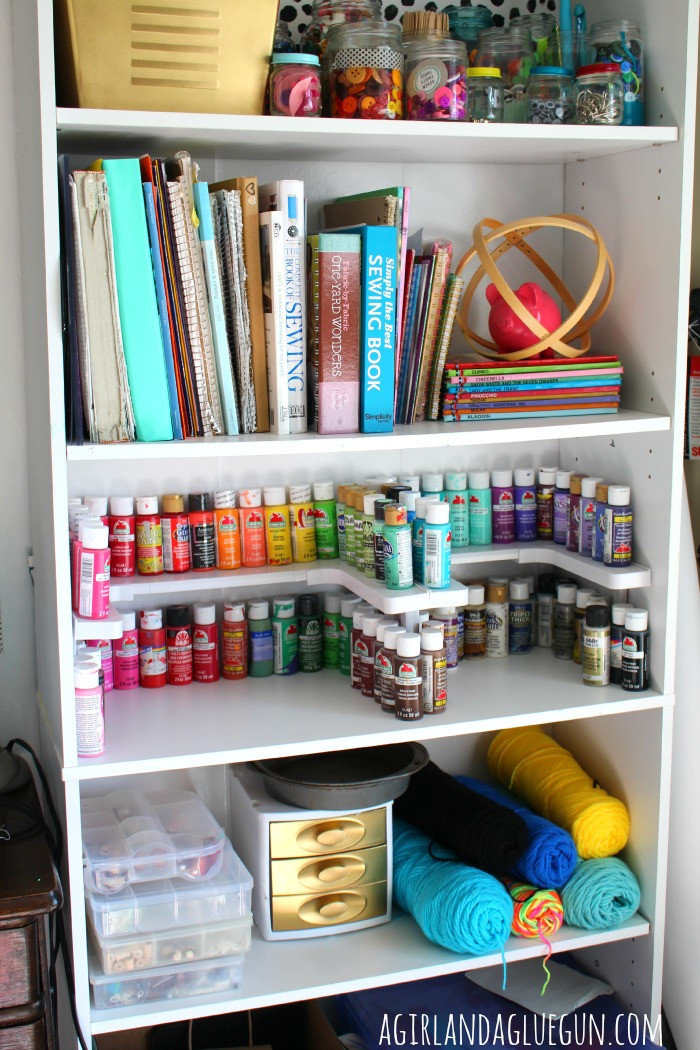 Craft Storage Organizer
 craft room organizer spicy shelf A girl and a glue gun