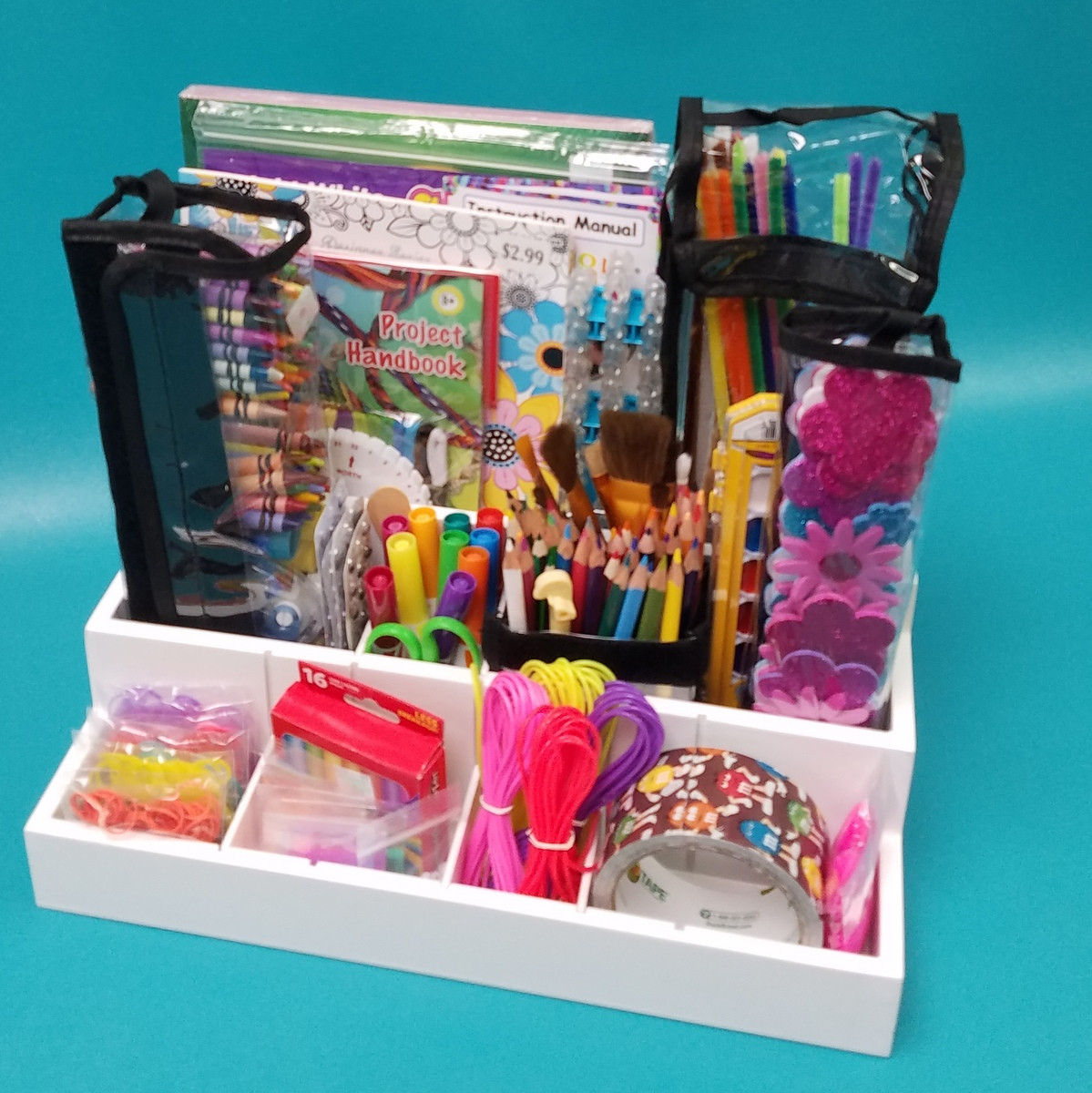 Craft Supplies Organizer
 Organize kids craft supplies with the Totally Tiffany