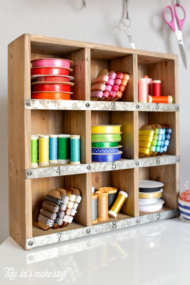 Craft Supplies Organizer
 DIY Craft Supply Organization