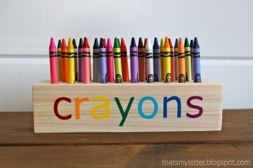 Crayon Organizer
 That s My Letter DIY Crayon Holder