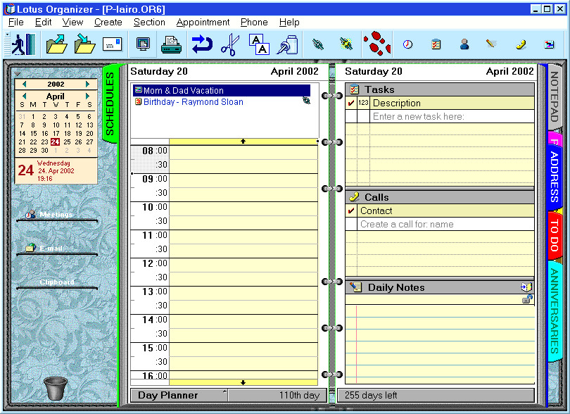 Day Planner Organizer
 301 Moved Permanently