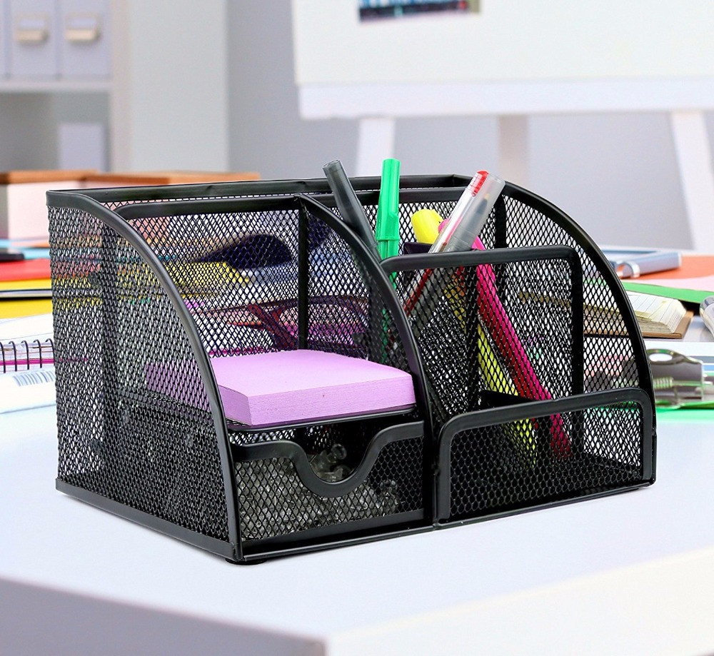 Desk Caddy Organizer
 Mesh Wire fice Supplies Desk Organizer – Cubicle