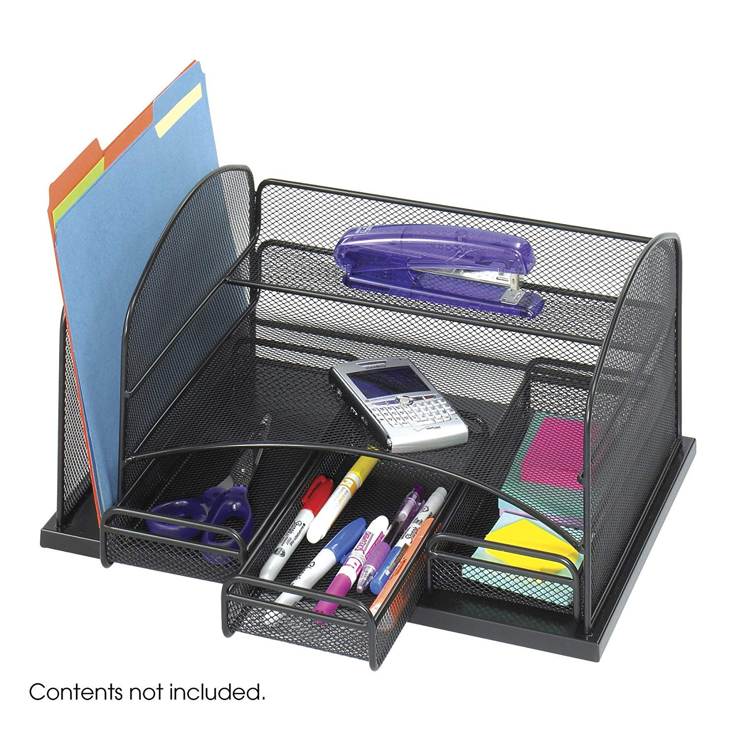 Desk Drawer Organizer Ideas
 Safco Products yx Mesh Desk Organizer with 3 Drawers
