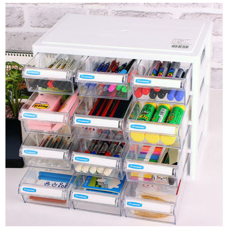 Desk Drawer Organizer Ideas
 12 drawer Organizer Box Desk Storage Holder Stationery