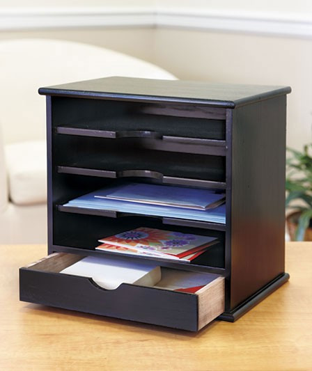 Desk Mail Organizer
 NEW Home fice Desk Top Wooden Mail Organizer Storage