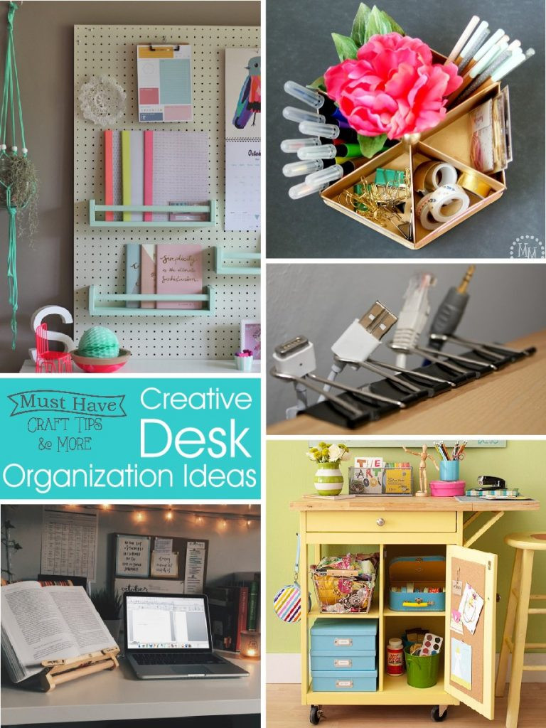 Desk Organization Ideas
 Creative Desk Organization Tips and Ideas