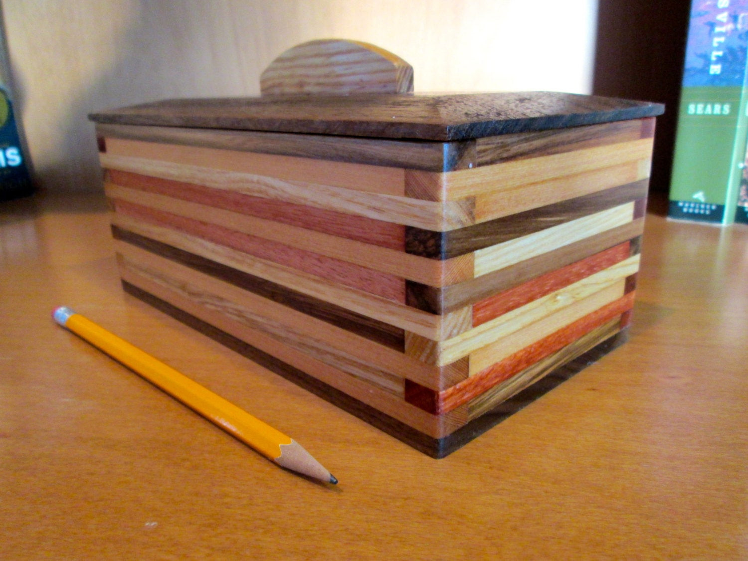Desk Organizer Box
 Wooden Box Desk Organizer Wood Box Scrap Wood Box Wood
