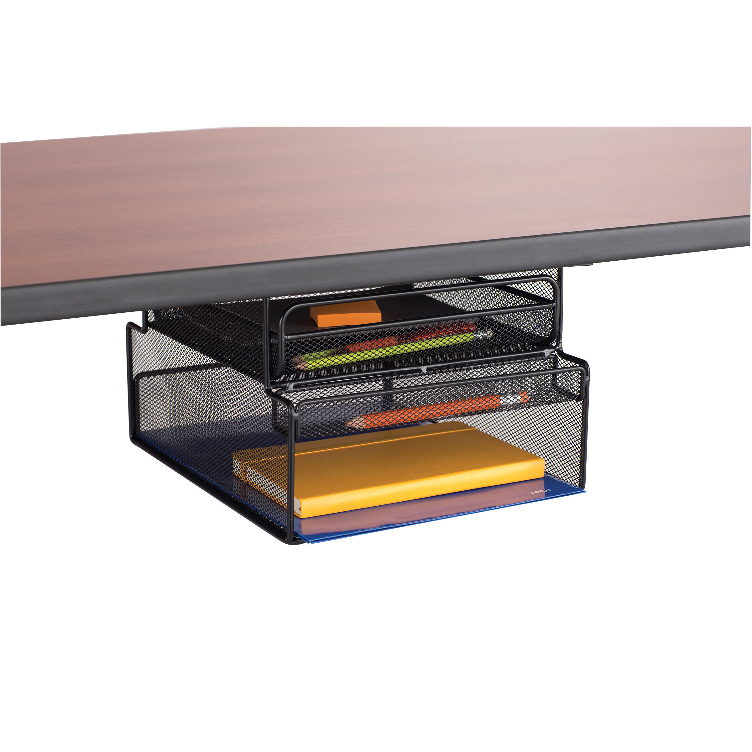 Desk Shelf Organizer
 Safco Products yx Mesh Mountable Hanging Desk Storage