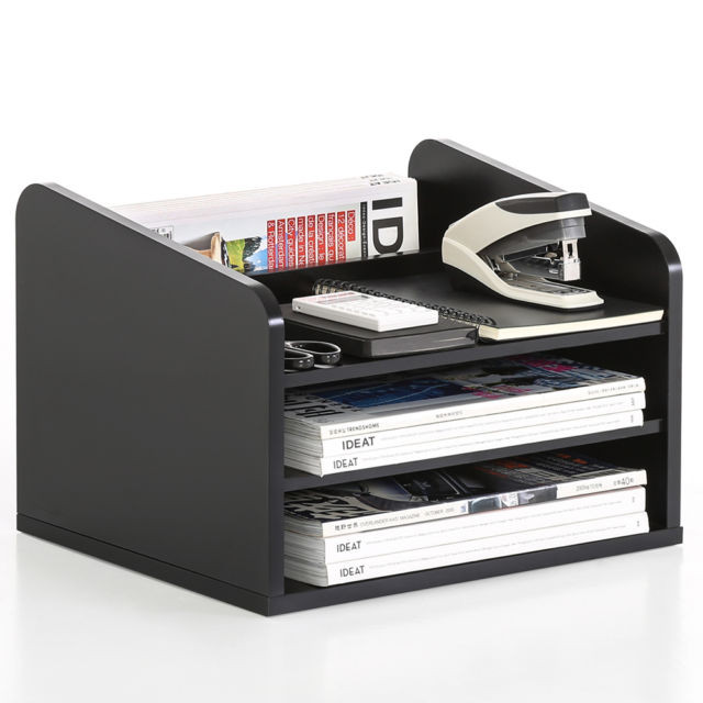 Desktop Paper Organizer
 Fitueyes Wood Desk Organizer Desktop Shelf fice Supplies