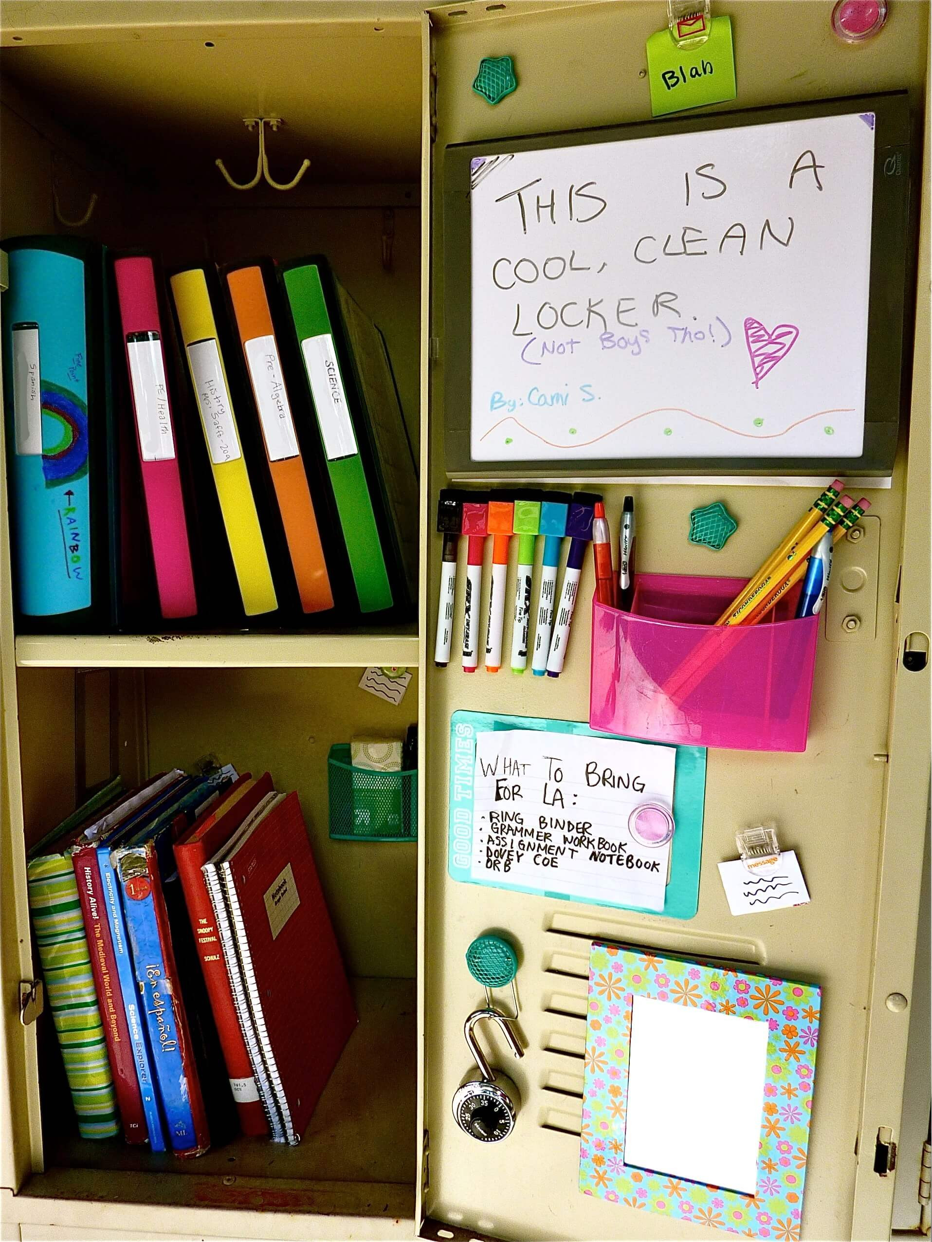 Diy Locker Organization
 25 DIY Locker Decor Ideas for More Cooler Look