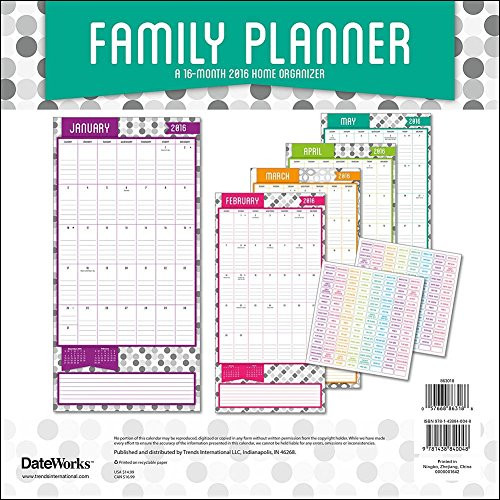 Family Planner Organizer
 Family Planner 2016 Wall Calendar by Trends International