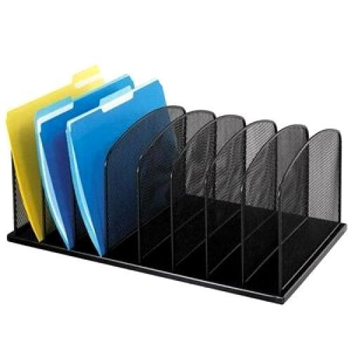 File Organizer Folder
 Safco Desk Organizer 8 Sections Black Steel Mesh Storage